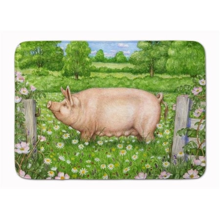 Carolines Treasures Carolines Treasures CDCO0374RUG Pig In Dasies by Debbie Cook Machine Washable Memory Foam Mat CDCO0374RUG